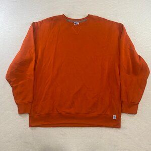 Vintage Russell Athletic Sweatshirt Adult XXL Orange Blank Sweater 90s USA